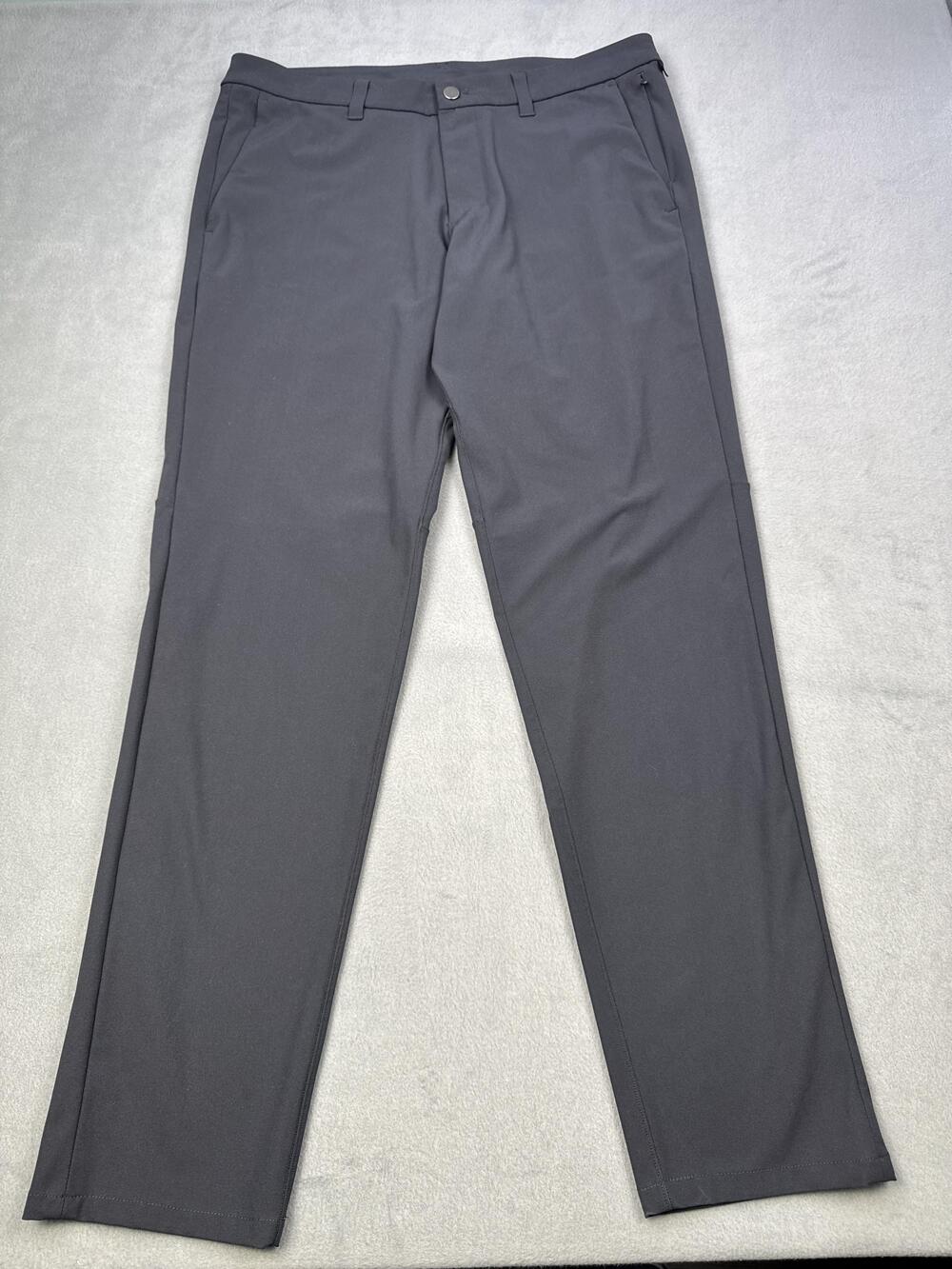 Lululemon Pants Mens 36x31 Gray Commission Stretch Chino Slim Fit Golf Travel